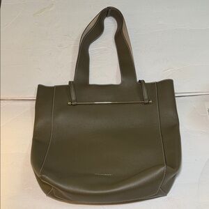 Strathberry Olive Green Tote Bag